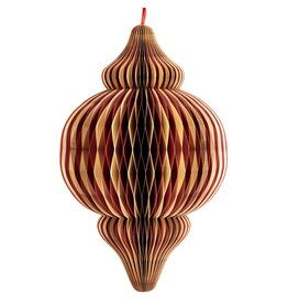 Damn Papieren honeycomb hanger 75cm rood met wit