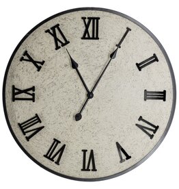 Damn Wandklok metaal 60cm off-white