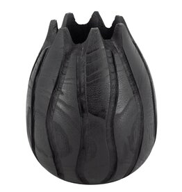 Damn Houten vaas tulp zwart