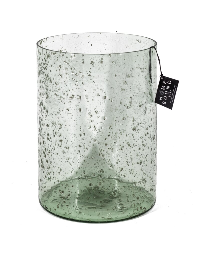 Damn Windlicht bubbelglas blank