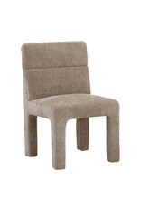 Damn Eetkamerstoel Dae in stof taupe**