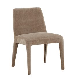 Damn Eetkamerstoel Nari in stof taupe**