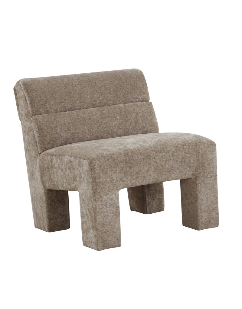 Damn Fauteuil Micha in stof taupe**