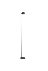 Damn Vloerlamp Design LED op accu zwart, met wandbevestiging wb