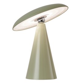 Damn Bureaulamp Mush LED op accu groen, afneembare kap wb