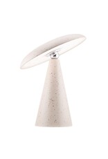 Damn Bureaulamp Mush LED op accu mat white dots, afneembare kap