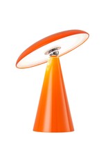 Damn Bureaulamp Mush LED op accu oranje, afneembare kap