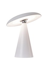 Damn Bureaulamp Mush LED op accu wit, afneembare kap wb