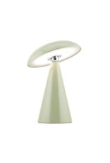 Damn Bureaulamp Mushie LED op accu groen, afneembare kap
