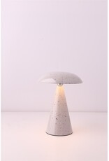 Damn Bureaulamp Mushie LED op accu white dots, afneembare kap