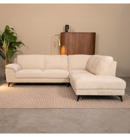 Damn LABEL51 Hoekbank Santino - Naturel - Chenille - Hoekbank Rechts