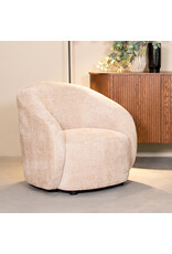 Damn LABEL51 Fauteuil Alby - Naturel - Chenille - 1-Zits