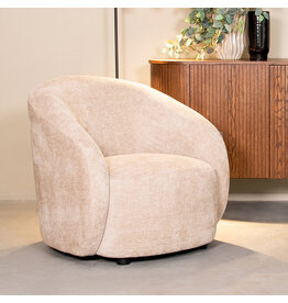 Damn LABEL51 Fauteuil Alby - Naturel - Chenille - 1-Zits