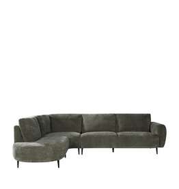 Damn LABEL51 Hoekbank Milano - Hunter - Chenille - Hoekbank Links