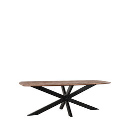 Damn LABEL51 Eetkamertafel Zane - Espresso - Mangohout - 190 cm