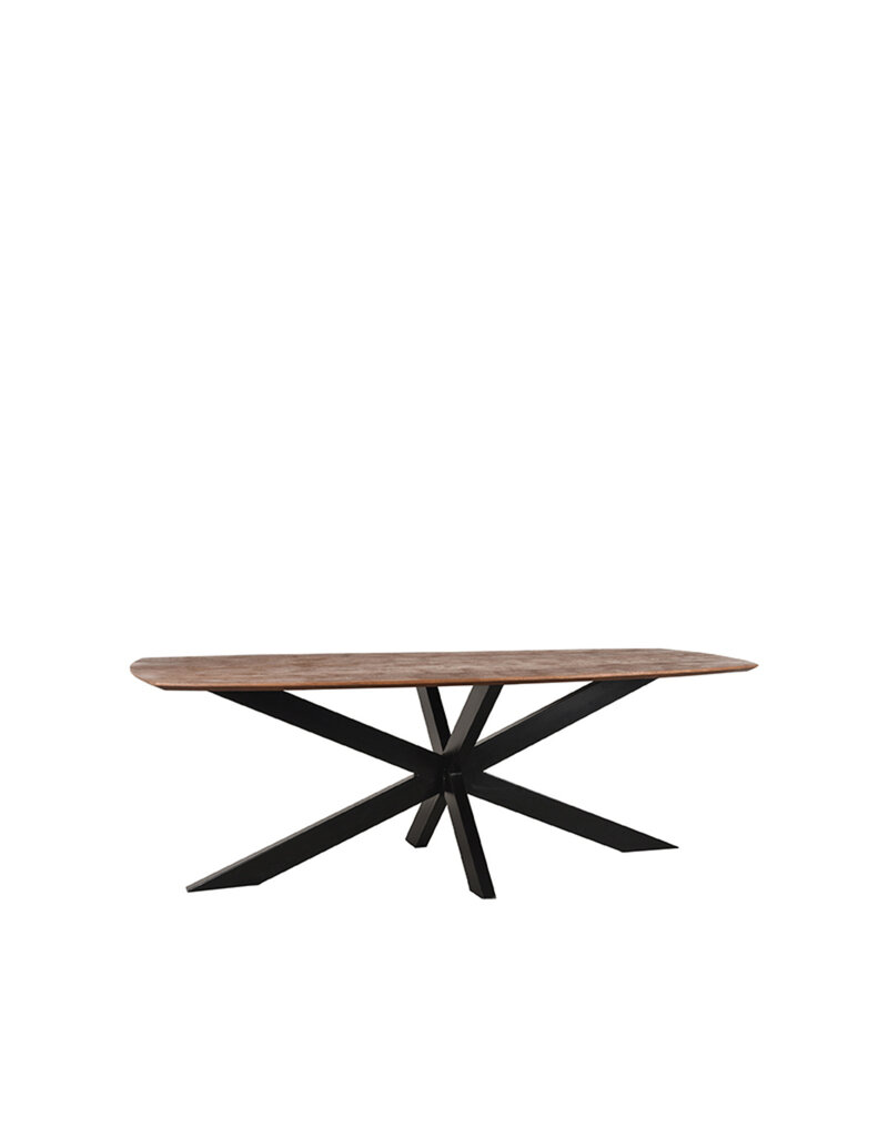 Damn LABEL51 Eetkamertafel Zane - Espresso - Mangohout - 190 cm