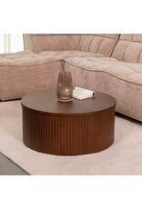 Damn LABEL51 Salontafel Oliva - Walnoot - Eiken - 70 cm - Rond