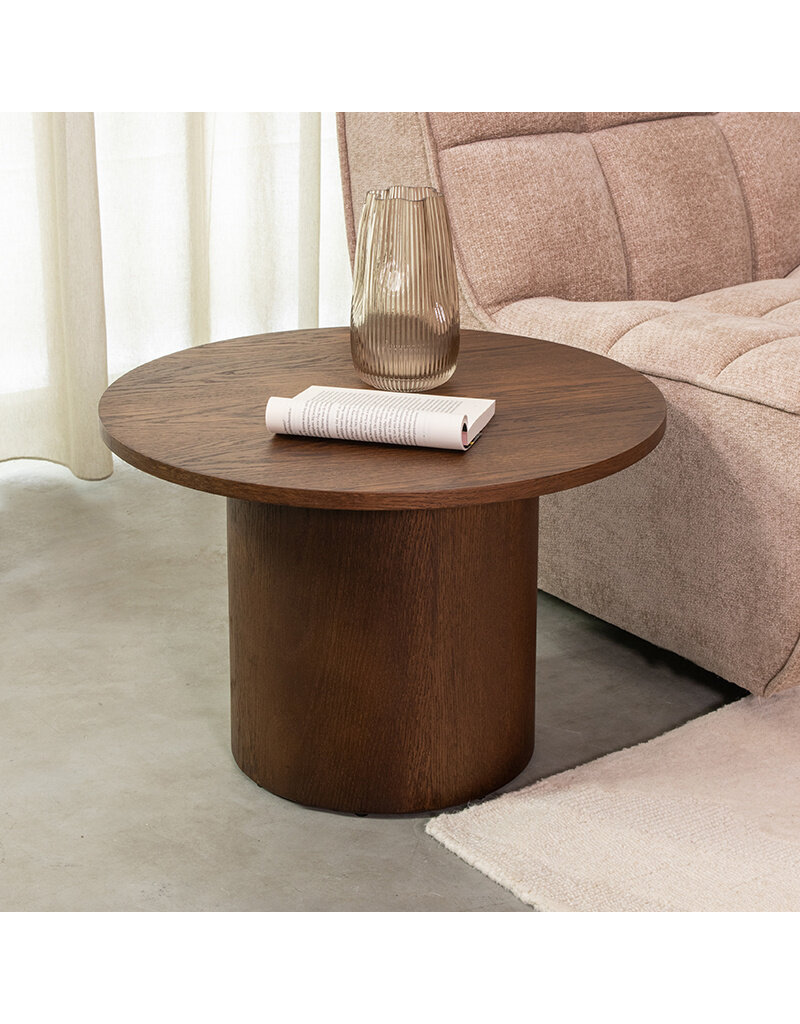 Damn LABEL51 Salontafel Oliva - Walnoot - Eiken - 60 cm - Rond