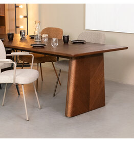 Damn LABEL51 Eetkamertafel Jule - Walnoot - Eiken - 240 cm