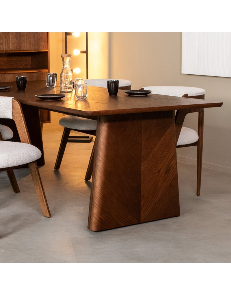 Damn LABEL51 Eetkamertafel Jule - Walnoot - Eiken - 210 cm