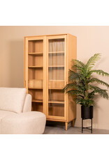 Damn LABEL51 Vitrinekasten Jule - Naturel - Eiken - One Size