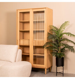 Damn LABEL51 Vitrinekasten Jule - Naturel - Eiken - One Size