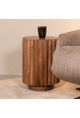 Damn LABEL51 Bijzettafel Novan - Nature Smooth - Mangohout - 35 cm