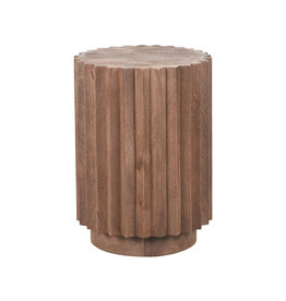 Damn LABEL51 Bijzettafel Novan - Espresso - Mangohout - 35 cm