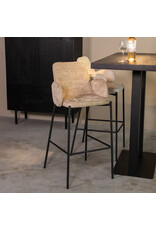 Damn LABEL51 Barkruk Joni - Beige - Elegance - Hoog