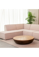 Damn LABEL51 Salontafel Bowl - Espresso - Travertin - 90 cm - Rond