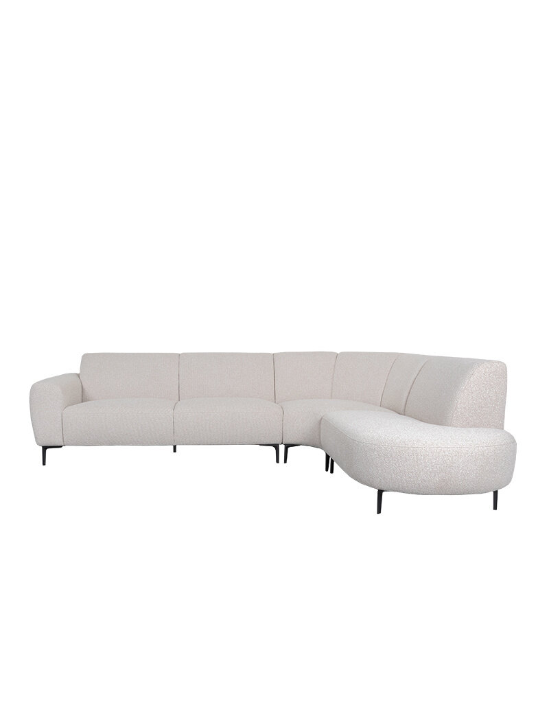 Damn LABEL51 Hoekbank Mauro - Naturel - Royal Boucle - Rechts Voorstaand