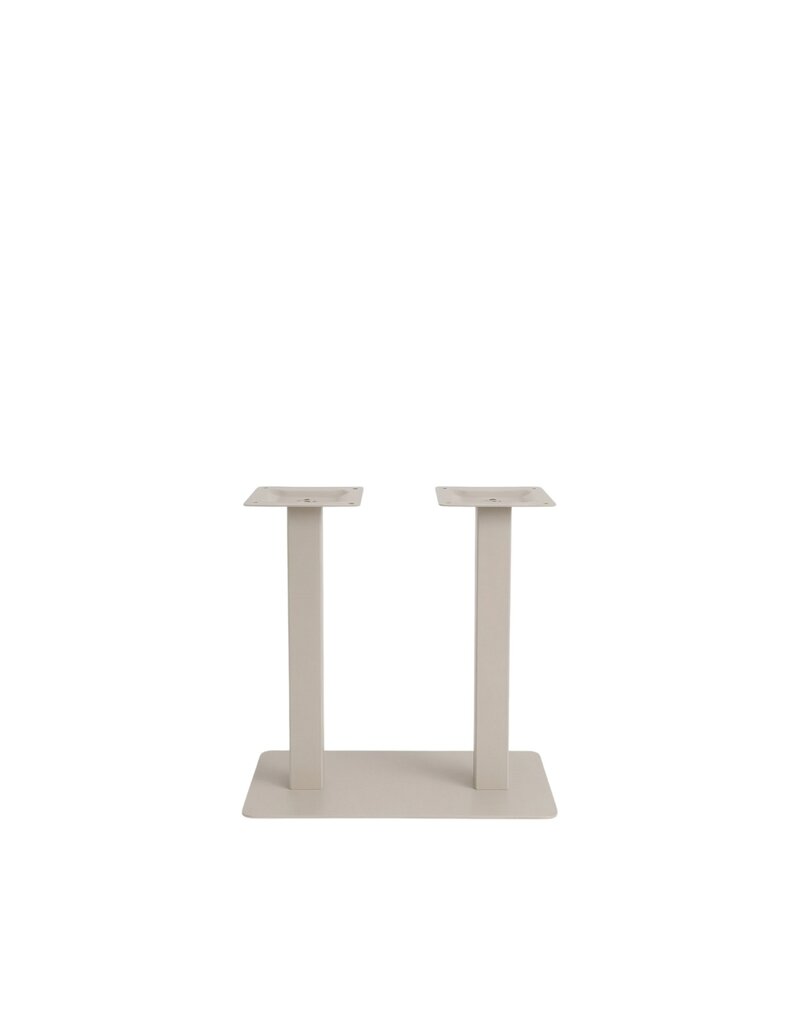 Damn LABEL51 Eetkamertafel Tafelpoot Dubbel - Taupe - Metaal - 72 cm
