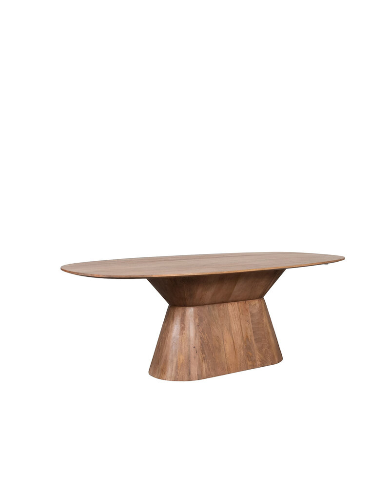 Damn LABEL51 Eetkamertafel Jagger - Nature Smooth - Mangohout - 220 cm - Ovaal