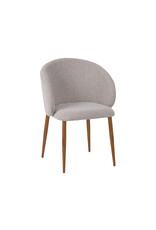 Damn LABEL51 Eetkamerstoel Yuki - Naturel - Royal Boucle - Naturel Houtlook Frame