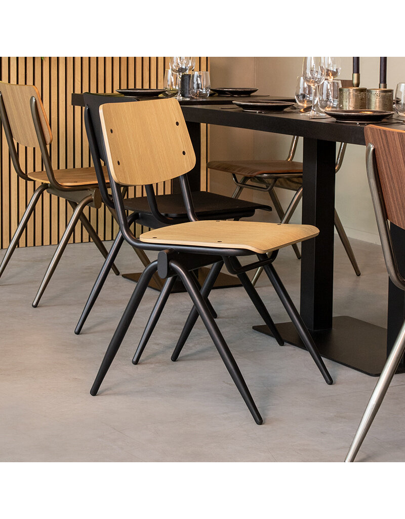 LABEL51 Eetkamerstoel Solid - Naturel - Hout