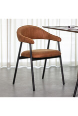 LABEL51 Eetkamerstoel Amaze - Cognac - Micro Suede