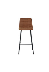 LABEL51 Eetkamerstoel Bistro - Cognac - Micro Suede