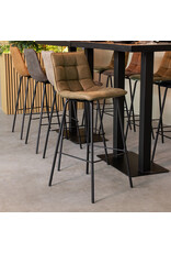 LABEL51 Barkruk Bistro - Moss - Fluweel
