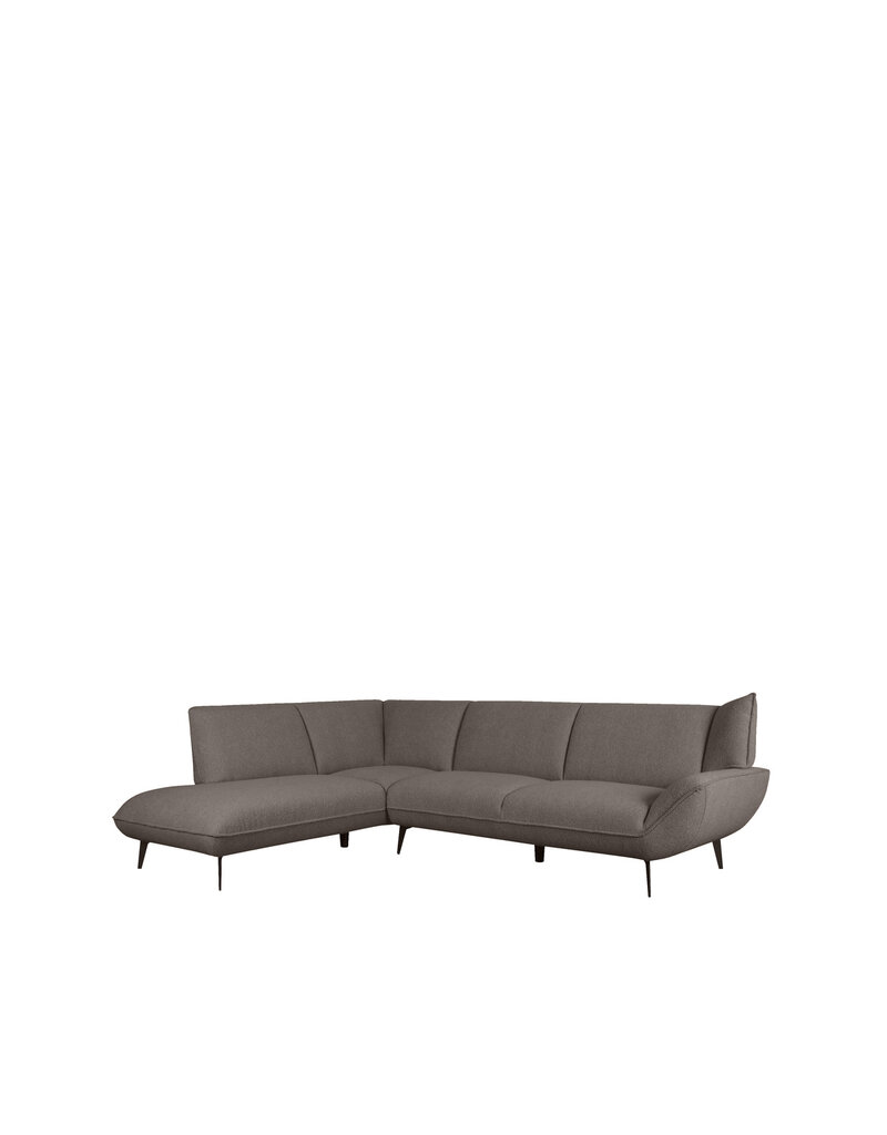 LABEL51 Hoekbank Pesaro - Bruin - Boucle - Links