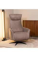 LABEL51 Fauteuil Lund - Taupe - Micro Suede