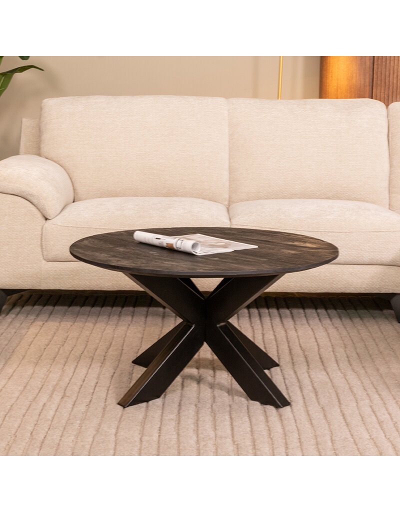 LABEL51 LABEL51 Salontafel Otis - Zwart - Mangohout - 80 cm