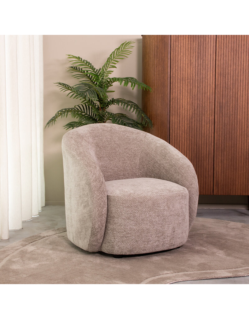 LABEL51 LABEL51 Fauteuil Alby - Stone - Stof