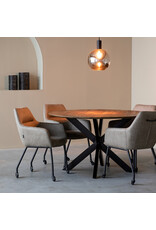 LABEL51 LABEL51 Eetkamertafel Otis - Nature - Mangohout - 130 cm - Rond