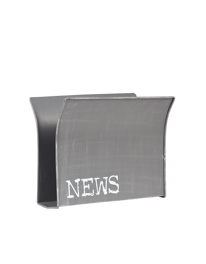 LABEL51 LABEL51 Wanddecoratie Magazinehouder - Antiek grijs - Metaal
