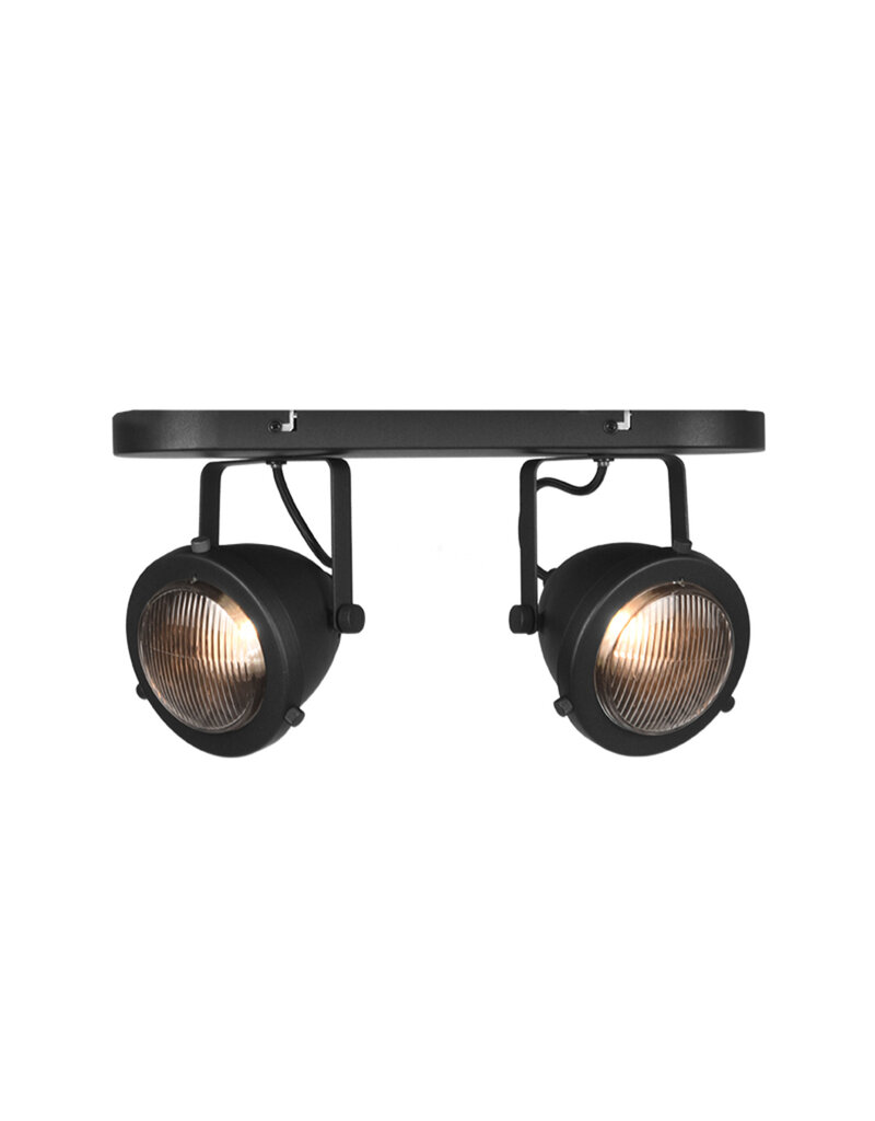 LABEL51 LABEL51 Spot Moto led - Zwart - Metaal - 2 Lichts