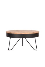 LABEL51 LABEL51 Salontafel Saran - Zwart - Metaal - Rond - 80 cm