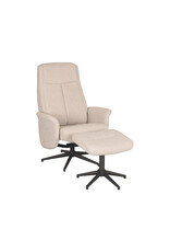 LABEL51 LABEL51 Fauteuil Bergen - Naturel - Boucle - Incl. Hocker