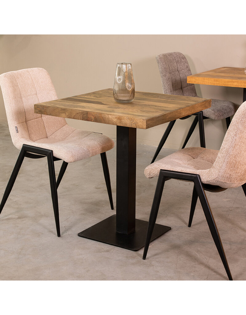 LABEL51 LABEL51 Eetkamertafel Tafelblad Straight Edge - Rough - Mangohout - 70 cm Straight