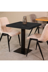 LABEL51 LABEL51 Eetkamertafel Tafelblad Straight Edge - Zwart - Mangohout - 70 cm Straight