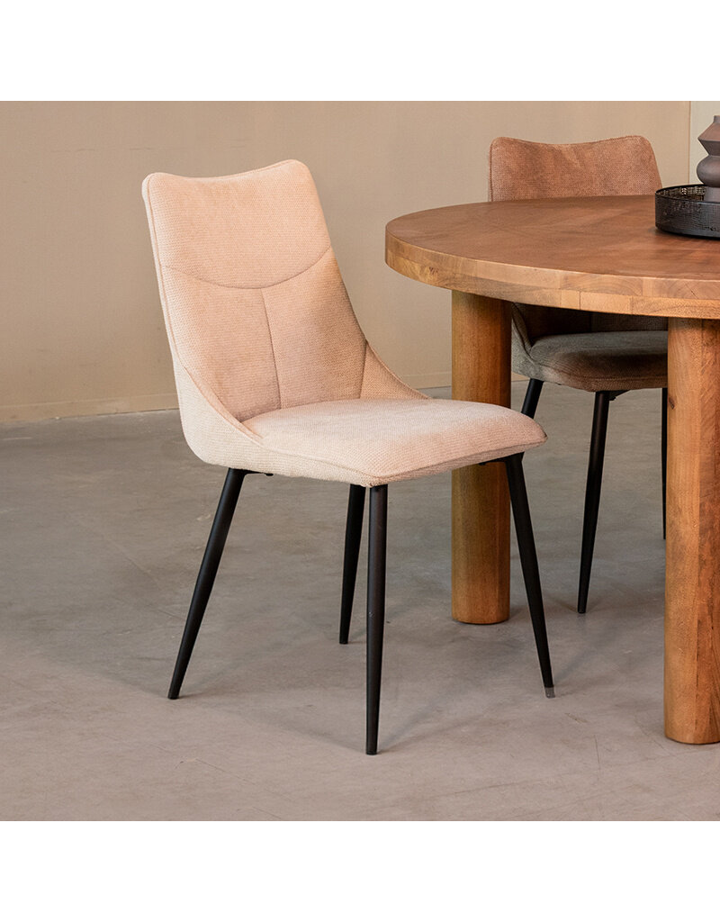 LABEL51 LABEL51 Eetkamerstoel Riv - Naturel - Synthetisch